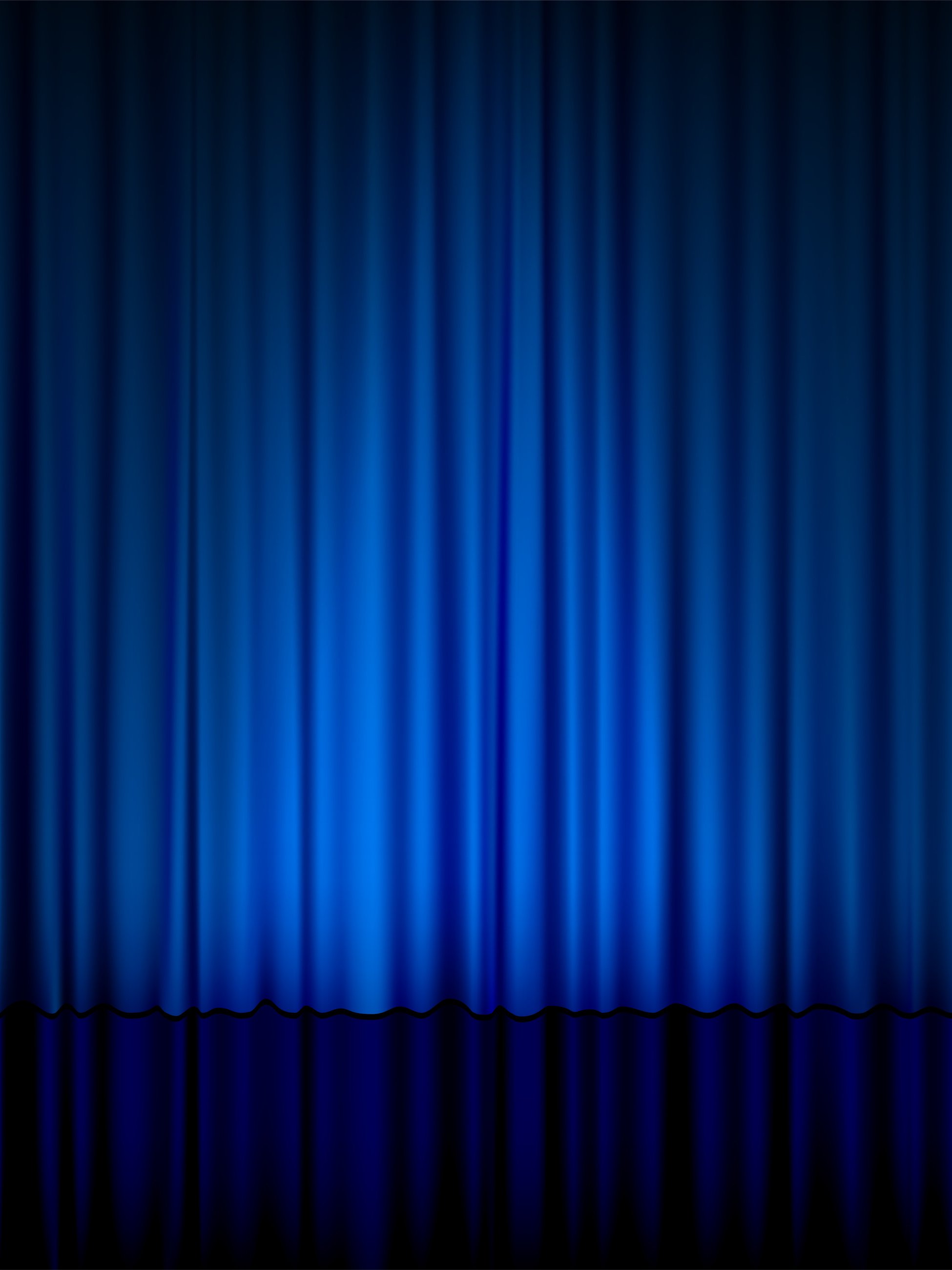 Blue Theatre Curtain Vertical